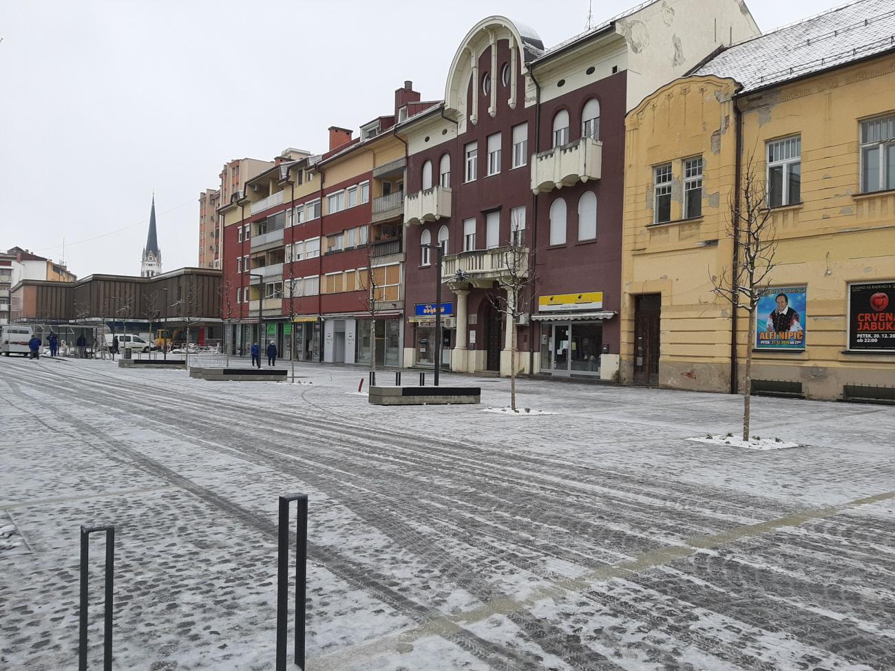 Slovenska ulica pozimi