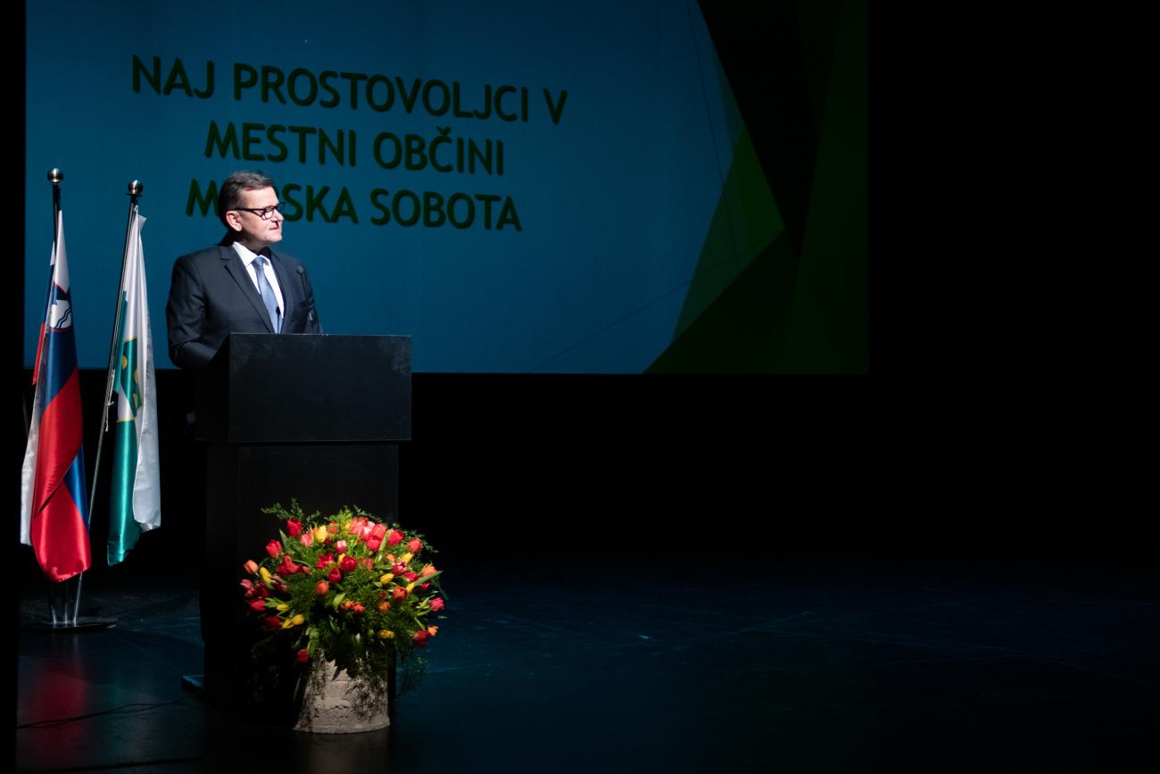 Naj prostovoljci - nagovor župan