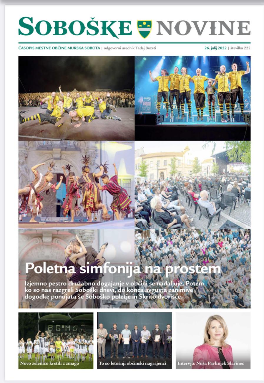 Soboške novine, julij 2022