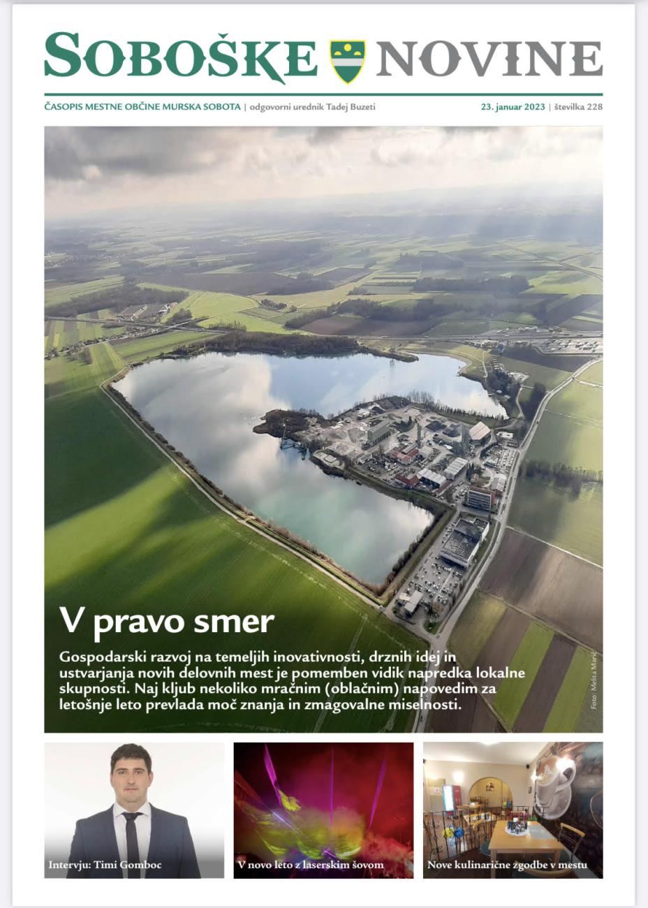 Soboške novine naslovnica januar 2023