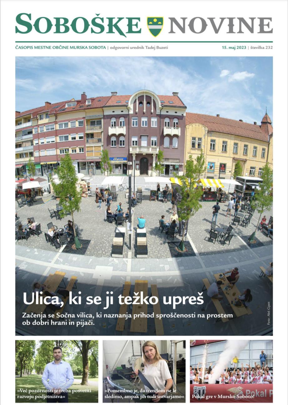 Soboške novine naslovnica maj 2023