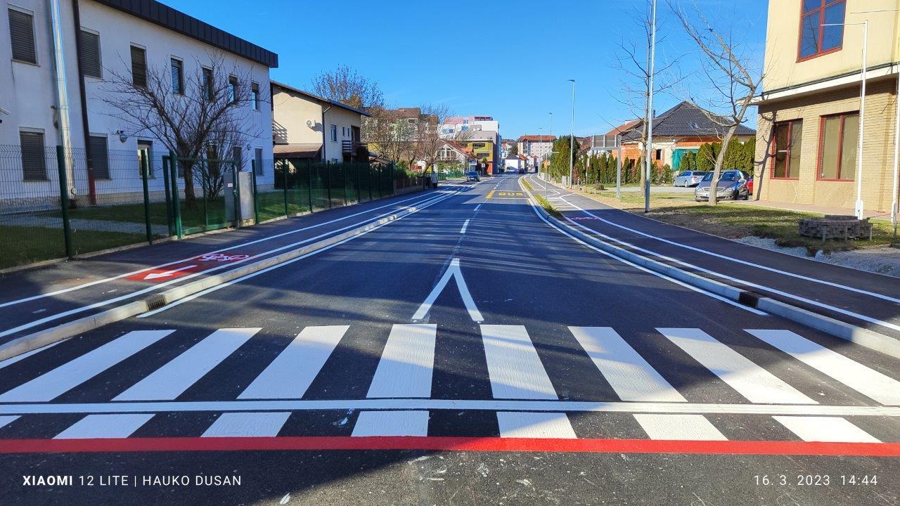 Gregorčičeva ulica končno stanje
