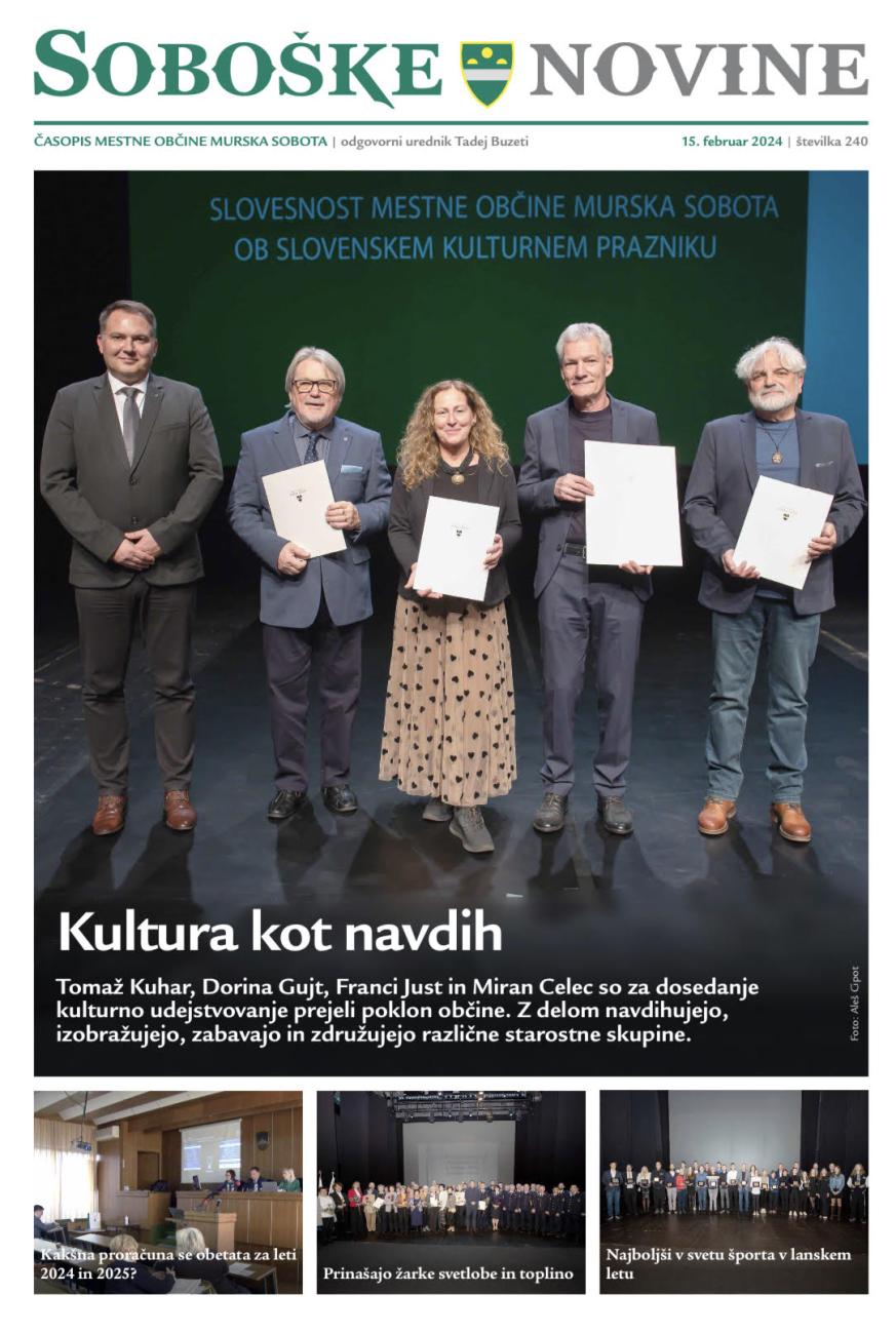 Soboške novine naslovnica februar 2024