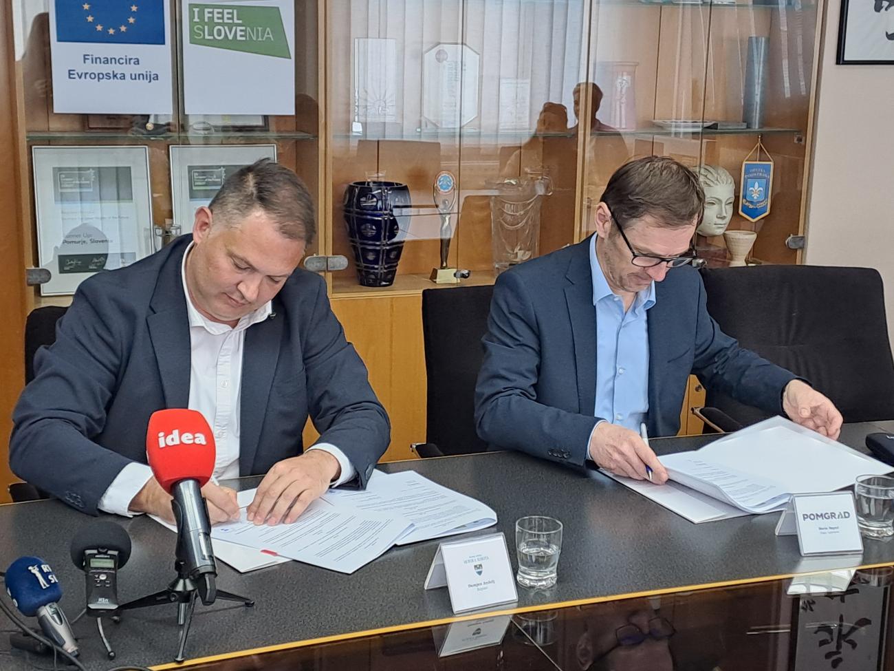 Podpis pogodbe Noršinska 1. faza
