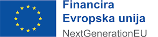 Logotip EU - Financira Evropska unija NextGenerationEU