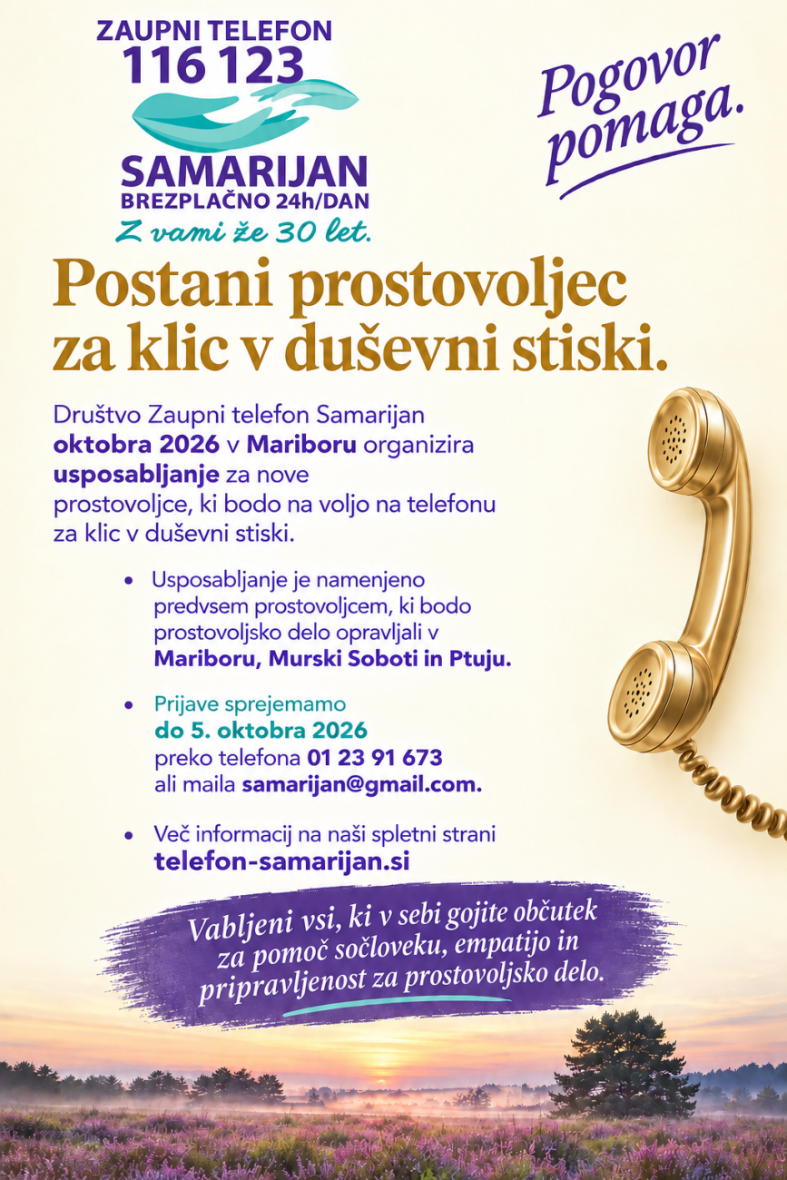 Vabilo za prostovoljce